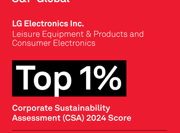 تصنيف إل جي على “%1TOP ” في مجال الاستدامة من S&P GLOBAL للسنة الثانية على التوالي