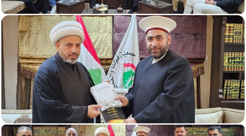 الشيخ الدكتور القطان استقبل الشيخ الخفاجي على رأس وفد من الجمهورية العراقية