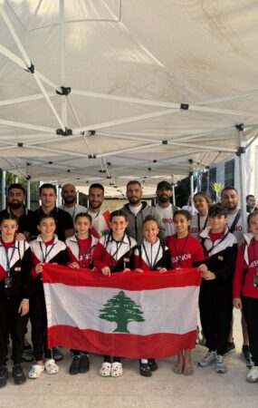 بعثة لبنان في الجمباز الفني     إلى بطولة غرب آسيا في عمان